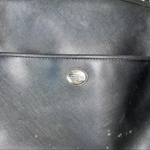 coach vintage leather satchel purse black - Picture 2 of 13